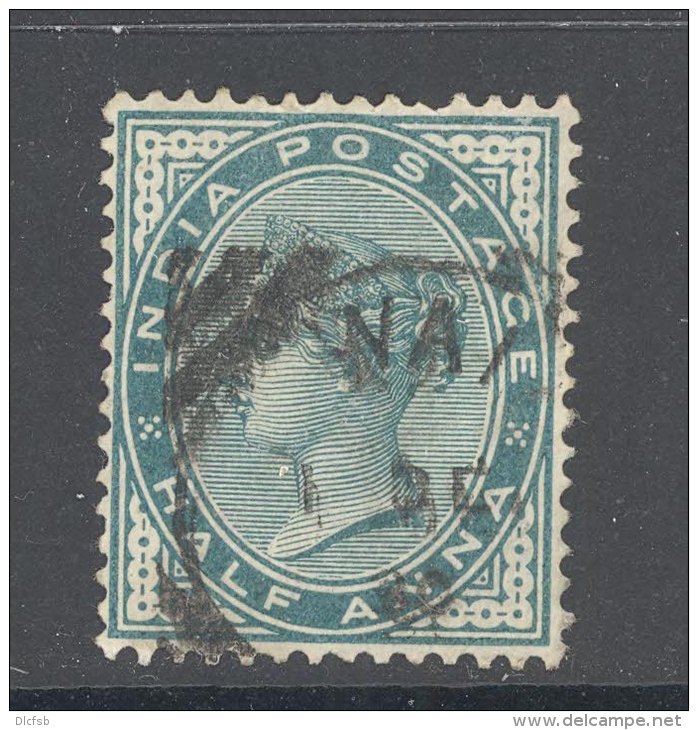 INDIA, Squared Circle Postmark WAI On QVictoria Stamp - 1882-1901 Empire