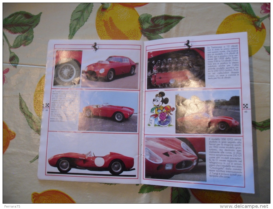 ALBUM WALT DISNEY FERRARI 1990 COMPLETO  EDIZIONE FUORI COMMERCIO - Edizione Italiana