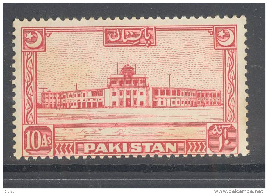 PAKISTAN, 1949 10As (moon Points To Left) Very Fine MM, Cat &pound;25 - Pakistan