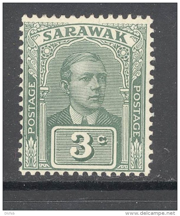 SARAWAK, 1922 3c Green (no Wmk) Very Fine MM - Sarawak (...-1963)