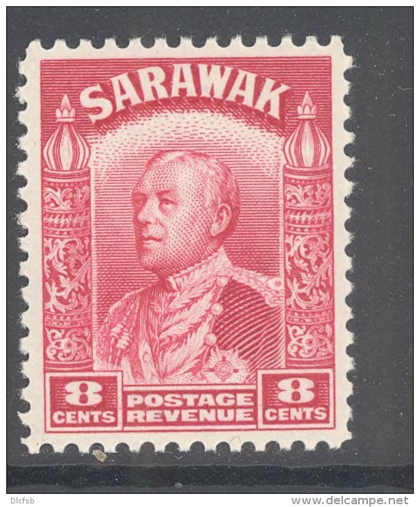 SARAWAK, 1934 8c Carmine Very Fine MM, Cat &pound;9 - Sarawak (...-1963)