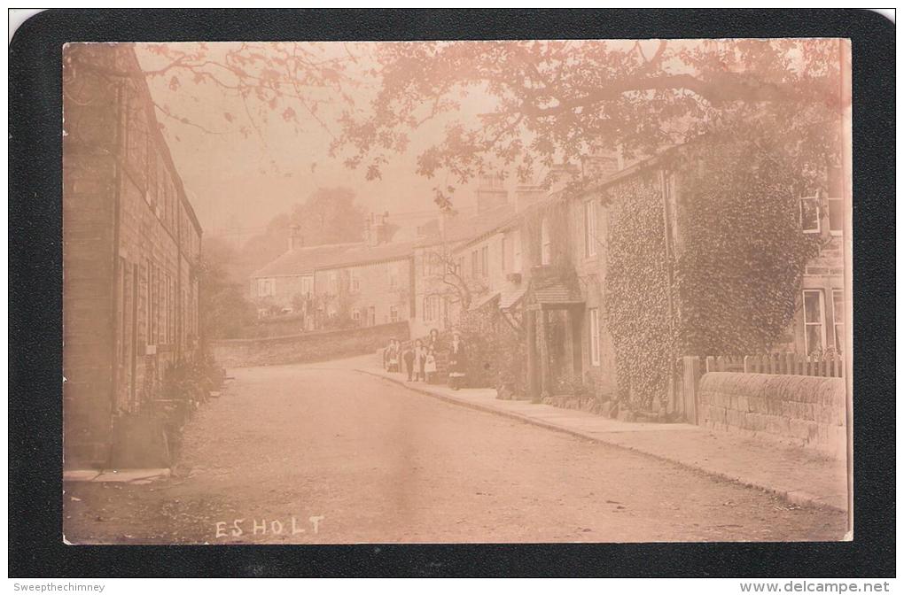 RP Real Photo Of ESHOLT Village, Shipley C1910 Unused Old Postcard - Altri & Non Classificati