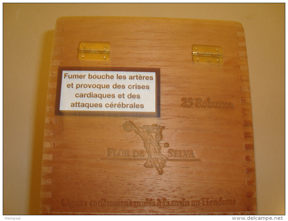 BOITE A CIGARES  VIDE    ( FLOR DE SELVA  ) - Empty Tobacco Boxes