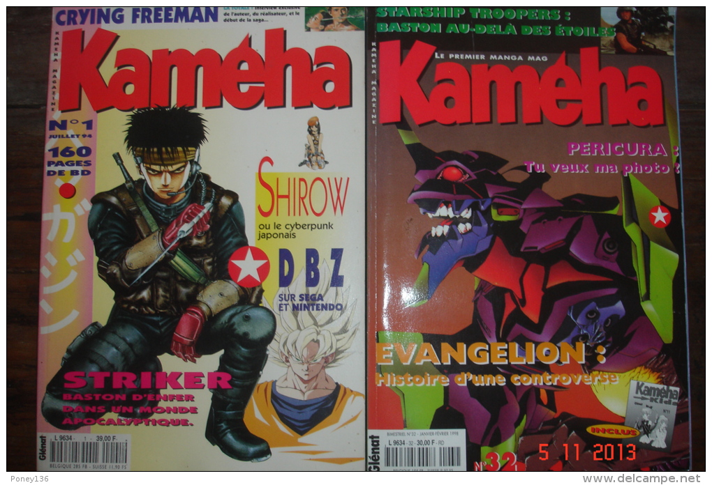 Kameha Mag Ed. Glenat N°1 à 32 Juillet 94 à Fevrier 98 - Manga [franse Uitgave]
