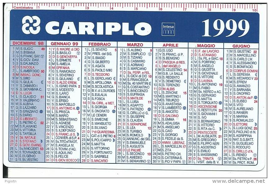 CAL544 - CALENDARIETTO 1999 - PETROSINO - CARIPLO - Small : 1991-00
