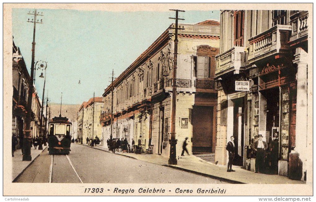 [DC7106] REGGIO CALABRIA - CORSO GARIBALDI - Old Postcard - Reggio Calabria
