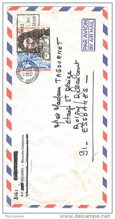 VEND TIMBRE DE NOUVELLE - CALEDONIE N° P.A. 138 , SUR LETTRE !!!! - Briefe U. Dokumente