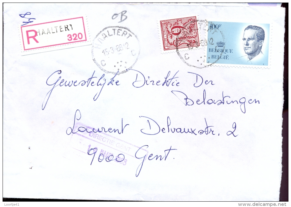 Omslag Enveloppe Aangetekend  Haaltert 320 - 1988 - Enveloppes