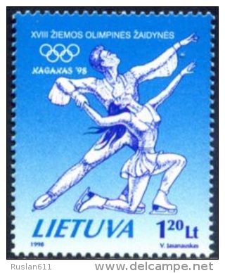 Olympic Games Lithuania 1998 #657 Nagano MNH ** - Winter 1998: Nagano