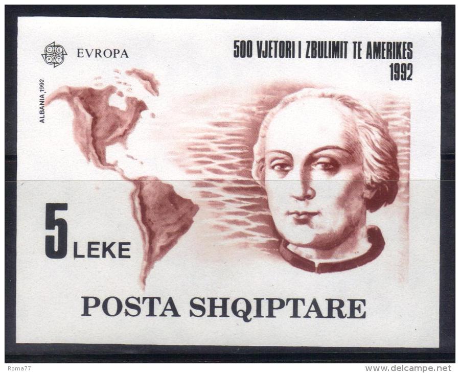 BIN198 - ALBANIA , Il BF N. 73  ***  MNH . Colombo Ed Europa 1992 - Albania