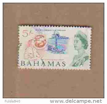 BAHAMAS.  (Y &amp; T)  1965    N° 205  *  Elisabeth II . *  5 S *  Oblit. - Bahamas (1973-...)