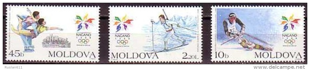 Olympic Games Moldova 1998 #263/5 Nagano MNH ** - Winter 1998: Nagano