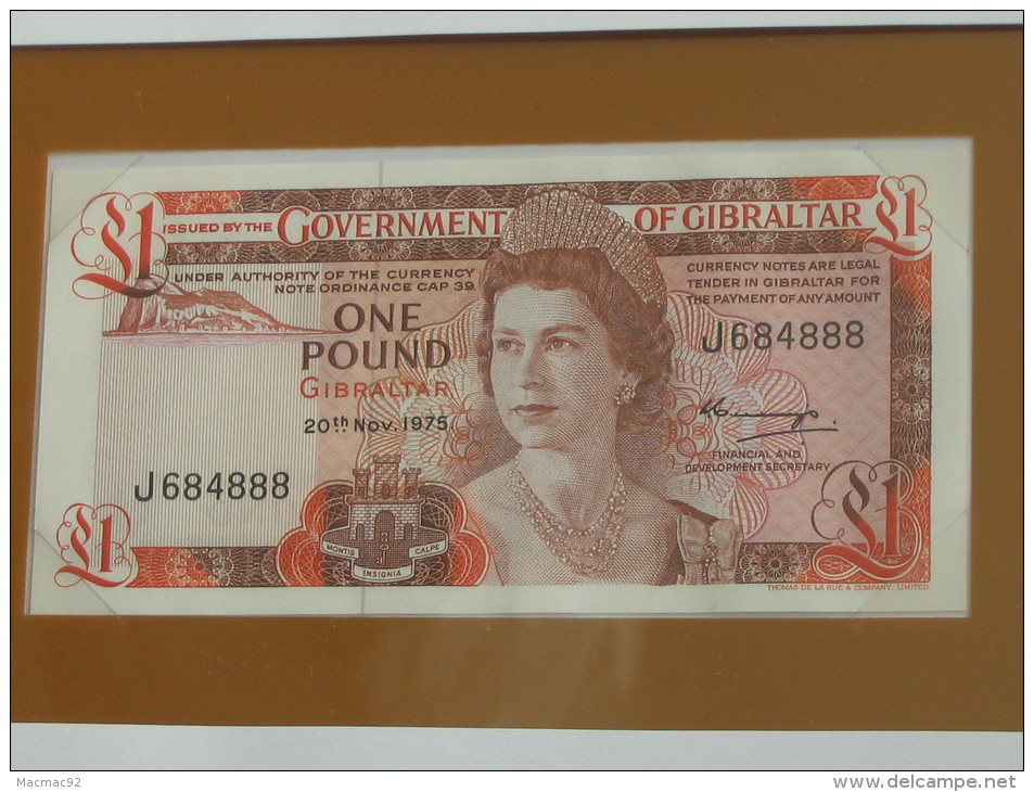 1 One Pound 1975 - GIBRALTAR - Billet Neuf - UNC -  !!!  **** EN  ACHAT IMMEDIAT  **** - Gibilterra