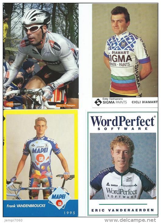 LOT DE 38 CARTES REPRESENTANT DES COUREURS CYCLISTES - 5 - 99 Cartes