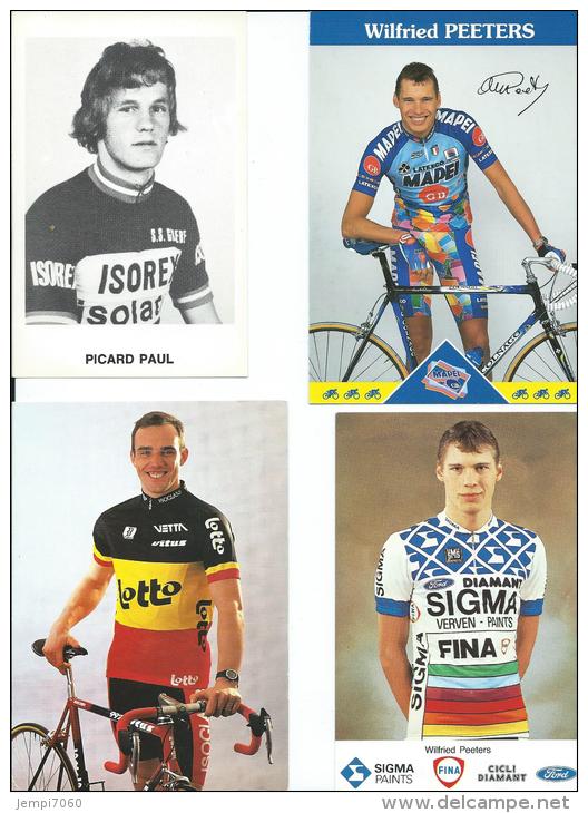 LOT DE 38 CARTES REPRESENTANT DES COUREURS CYCLISTES - 5 - 99 Cartes