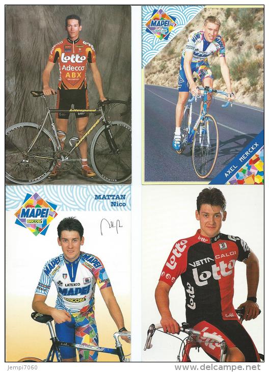 LOT DE 38 CARTES REPRESENTANT DES COUREURS CYCLISTES - 5 - 99 Cartes