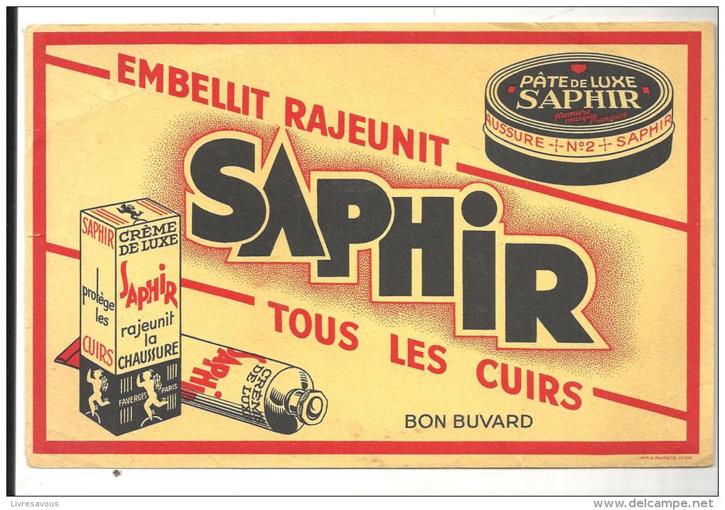 Buvard Cirage SAPHIR Embellit Rajeunit Tous Les Cuirs Crème De Luxe - Scarpe