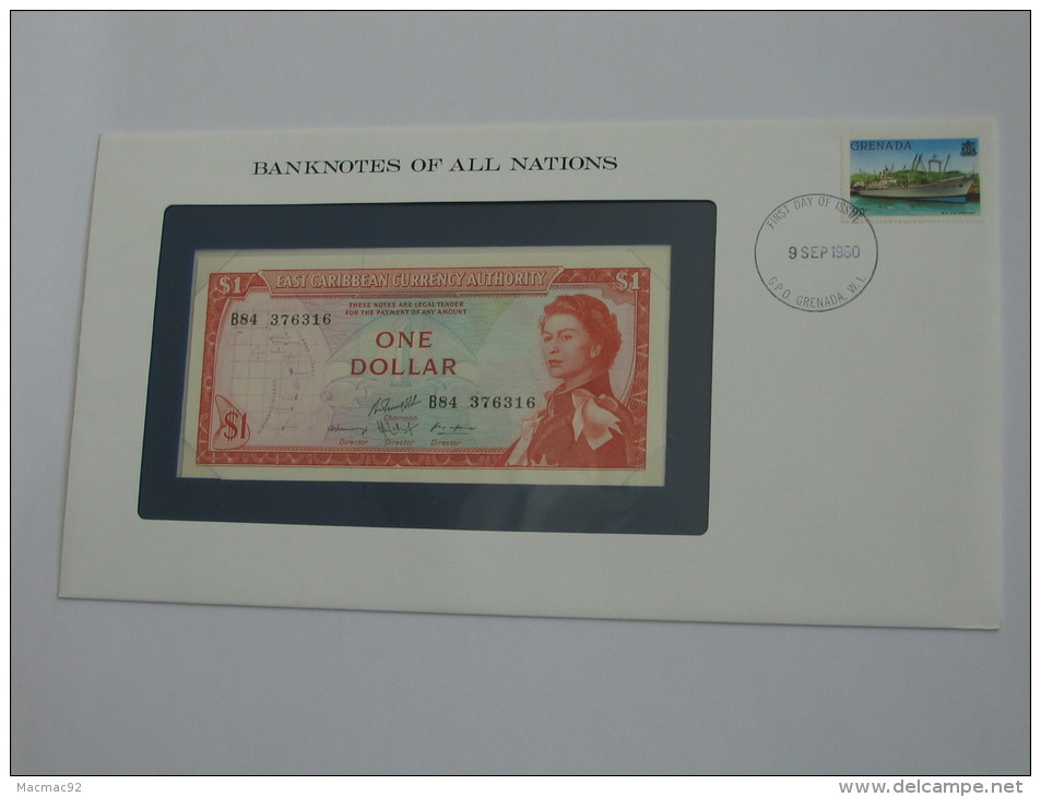 1 One Dollar  - EAST CARIBBEAN CURRENCY AUTHORITY -  - Billet Neuf - UNC -  !!!  **** EN  ACHAT IMMEDIAT  **** - Caraibi Orientale