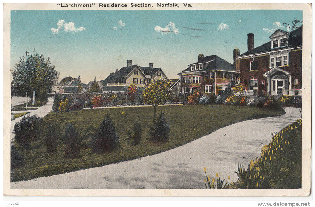 C1920 NORFOLK "LARCHMONT" RESIDENCE SECTION - Norfolk