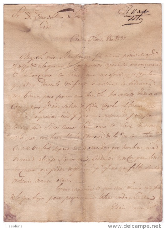 01202 Carta De Madrid A Tordecillas 1831 - ...-1850 Prephilately