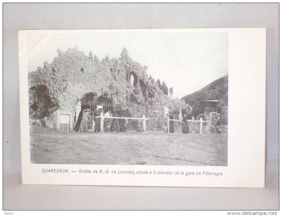 Quaregnon. Grotte N.D De Lourdes. Publicité Chocolat Des Chartreux. - Quaregnon