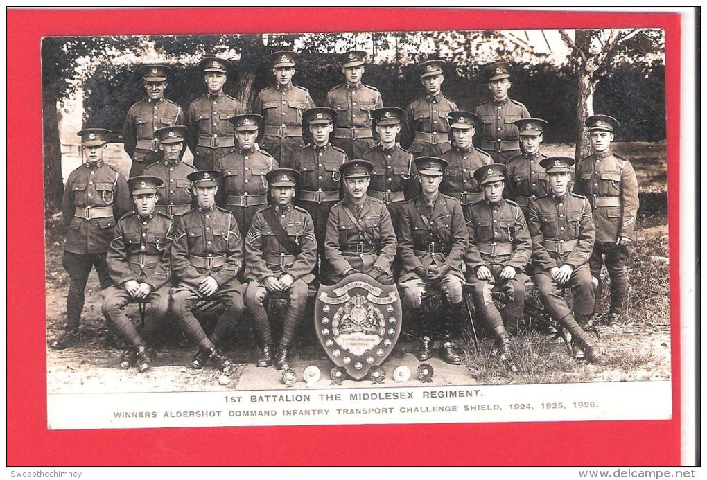 RP 1ST BATTALION MIDDLESEX REGIMENT WINNERS ALDERSHOT COMMAND INFANTRY TR SHIELD - Regiments