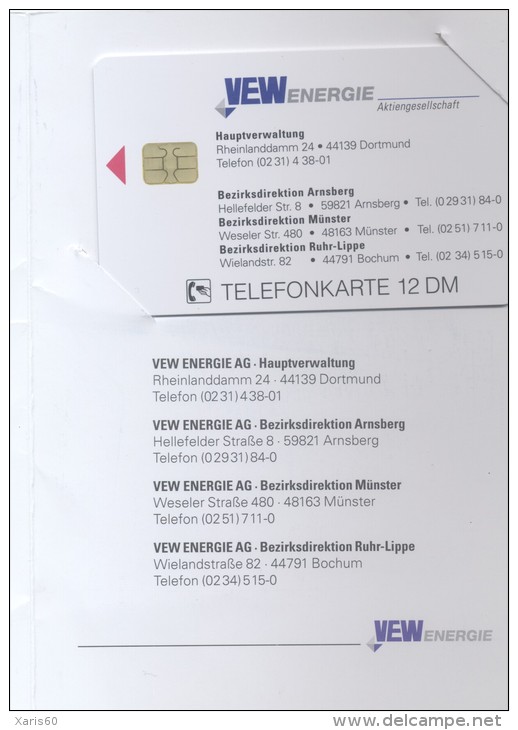 GERMANY: O-2292 12/95 "VEW Energie AG" (5.000 Ex) In Folder. MINT - O-Series : Séries Client