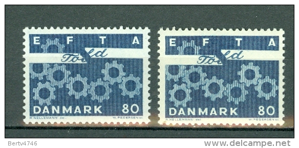 Danmark 1967,  EFTA Yv. 457/457a**, Mi 450x**, 450y**  MNH - Ungebraucht