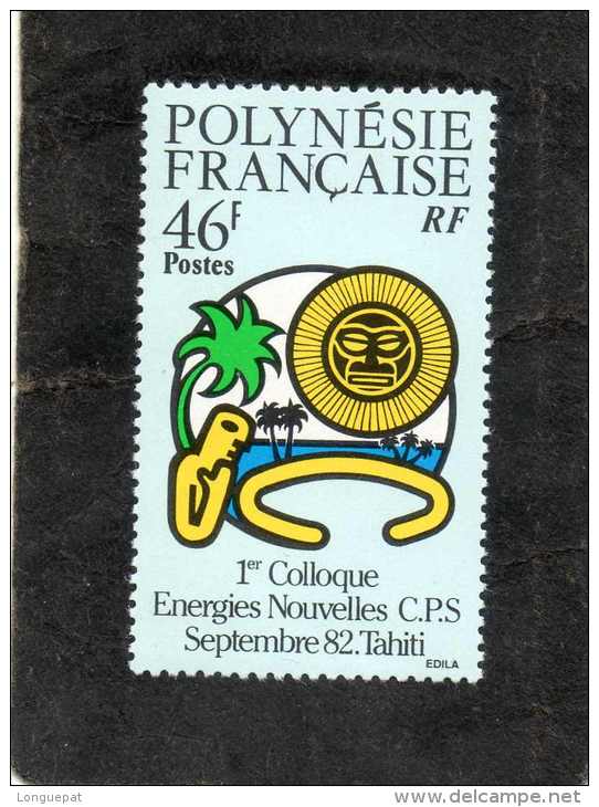 POLYNESIE Frse : Colloque Sur Les énergies Nouvelles à Tahiti - Energie - Sciences - - Unused Stamps