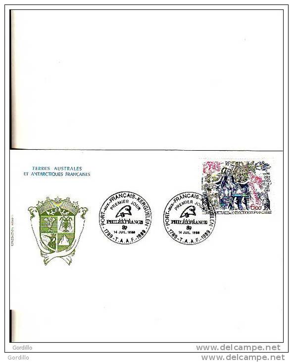 FDC TAAF  Philexfrance 1989. - FDC