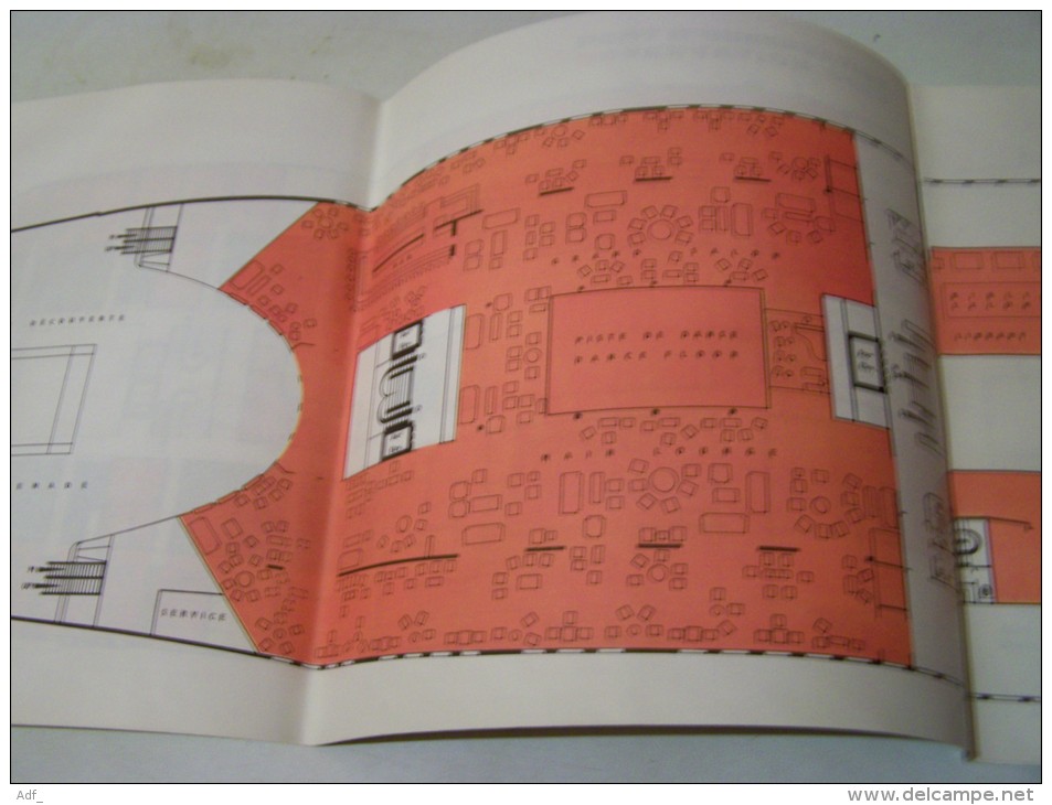 @ DEPLIANT PUBLICITAIRE PAQUEBOT LE FRANCE COMPRENANT LES PLANS DU PAQUEBOT - Publicités