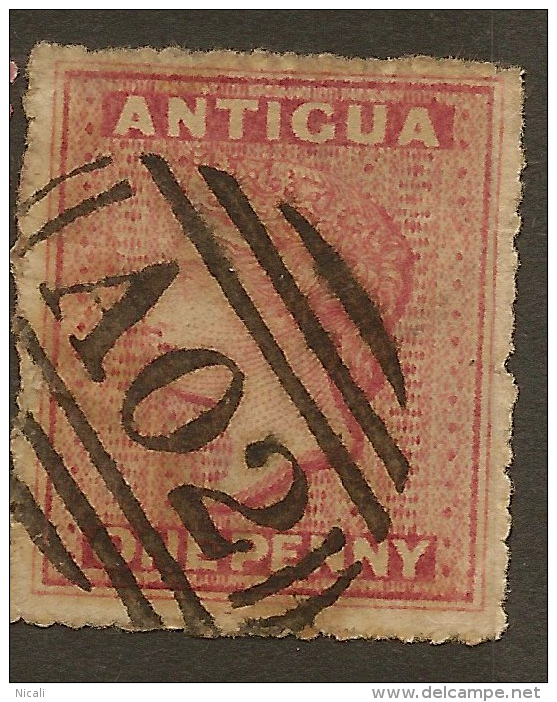 ANTIGUA 1863 1d QV SG 6 U ZC326 - 1858-1960 Kronenkolonie