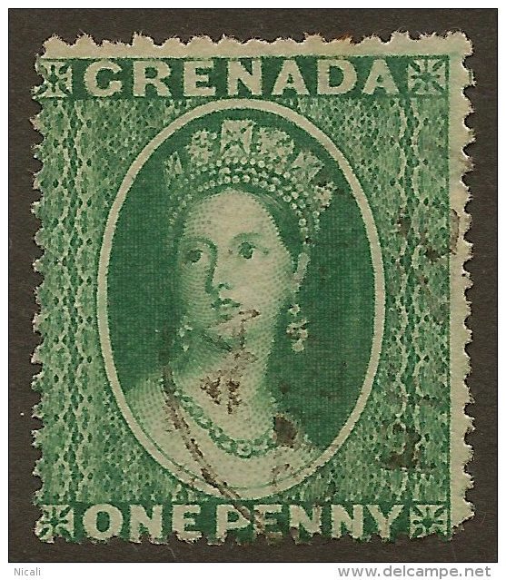 GRENADA 1873 1d Deep Green QV SG 10 U ZC314 - Granada (...-1974)