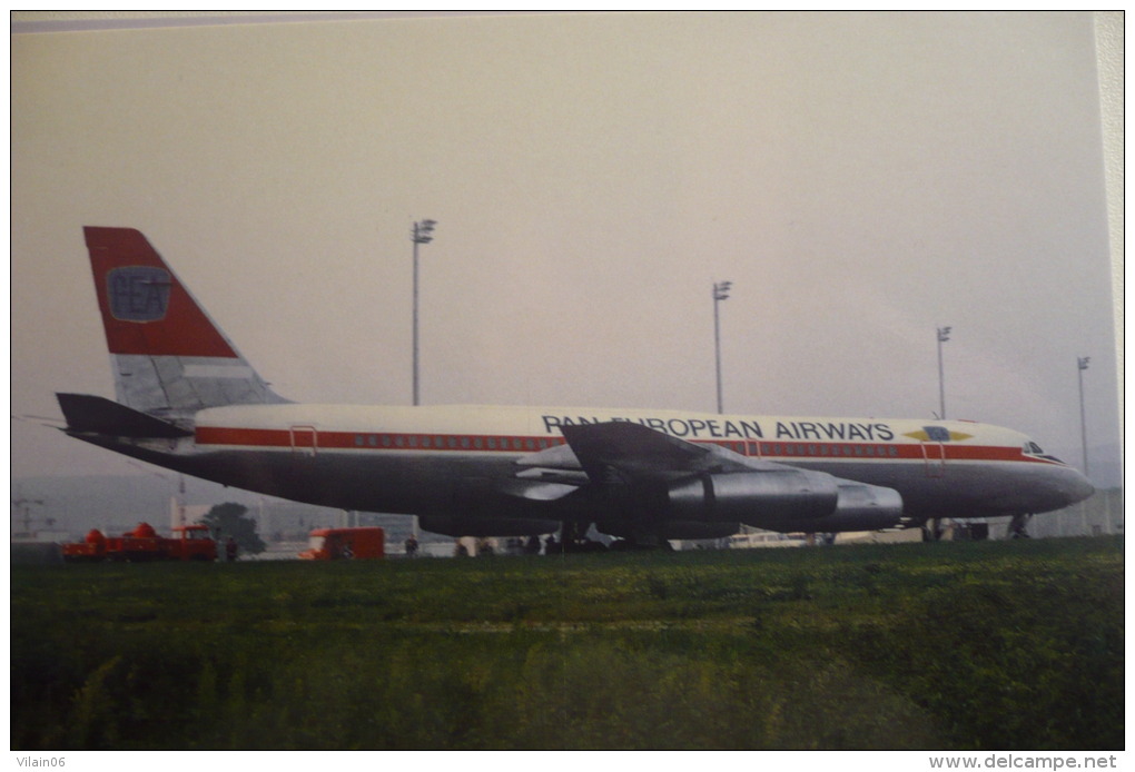 CONVAIR 990   PEA / PAN EUROPEAN AIRWAYS    HB ICH   ZURICH AIRPORT 1974 - 1946-....: Moderne