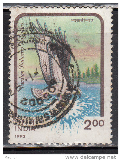 India 1992 Used, Birds Of Prey, Osprey Bird - Used Stamps