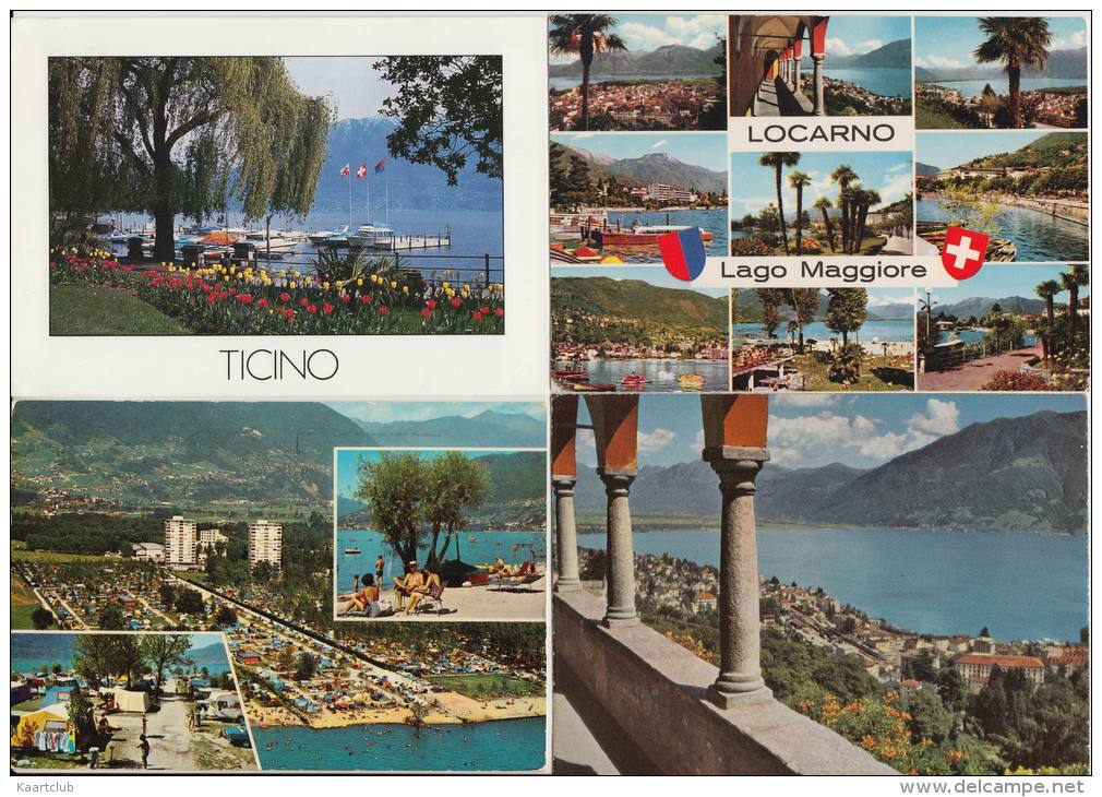 16 POSTCARDS: LOCARNO (Ticino) -  Suisse/Schweiz/Switzerland/CH - See 5 Scans - 5 - 99 Postkaarten