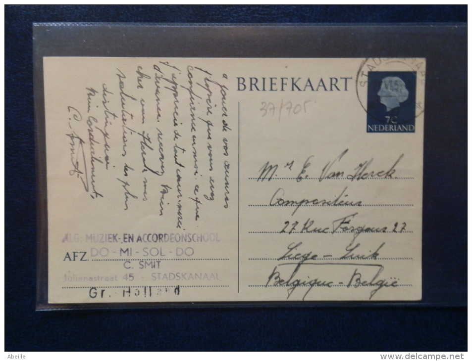 37/705      BRIEFKAART  7C - Postal Stationery