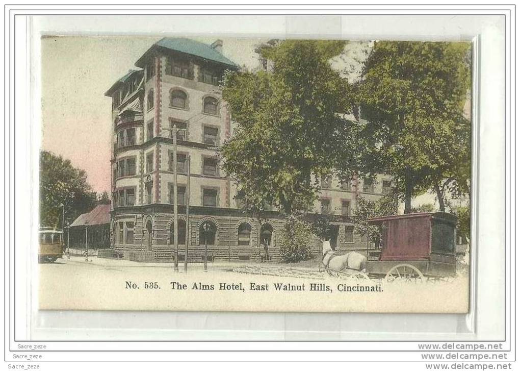 CINCINNATI-the Alms Hotel-East Walnut Hills-tram-attelage-coule Urs - Cincinnati