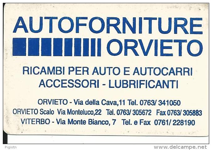 CAL557 - CALENDARIETTO 1999 - MG - AUTOFORNITURE ORVIETO - - Formato Piccolo : 1991-00