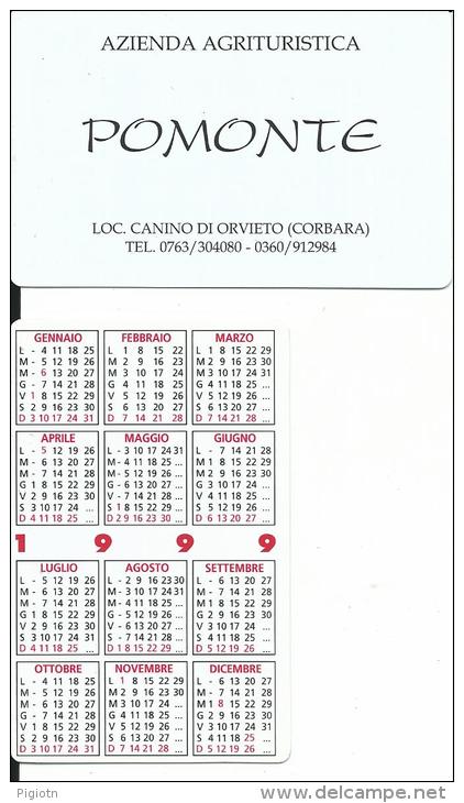 CAL560 - CALENDARIETTO 1999 - AZIENDA AGRITURISTICA POMONTE - CANINO DI ORVIETO - Formato Piccolo : 1991-00