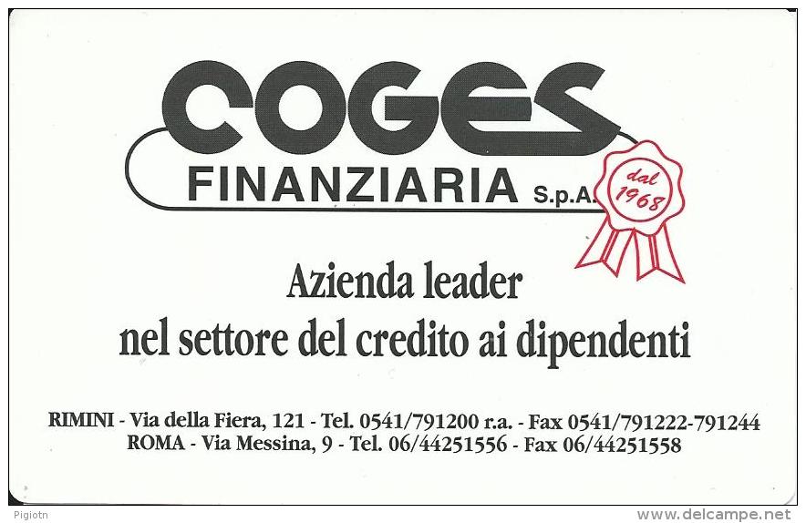 CAL565 - CALENDARIETTO 1999 - OCST - COGES FINANZIARIA - RIMINI - Formato Piccolo : 1991-00