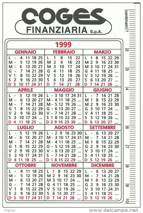 CAL565 - CALENDARIETTO 1999 - OCST - COGES FINANZIARIA - RIMINI - Formato Piccolo : 1991-00