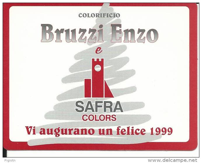 CAL577 - CALENDARIETTO 1999 - COLORIFICIO BRUZZI ENZO - Formato Piccolo : 1991-00