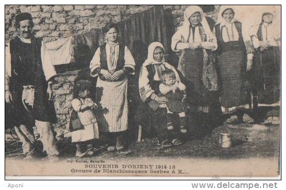 .SOUVENIR D.' ORIENT.( Groupe De Blanchisseuses Serbes A....x  ) - Serbie