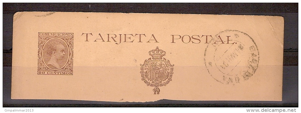 Fragment Van Postkaart Afgestempeld In 1891 (zie Scan 2) ! Inzet Aan 1 € ! - 1850-1931