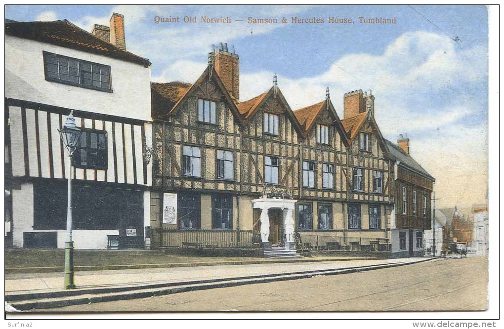 NORFOLK - NORWICH - TOMBLAND - SAMSON & HERCULES HOUSE Nf339 - Norwich