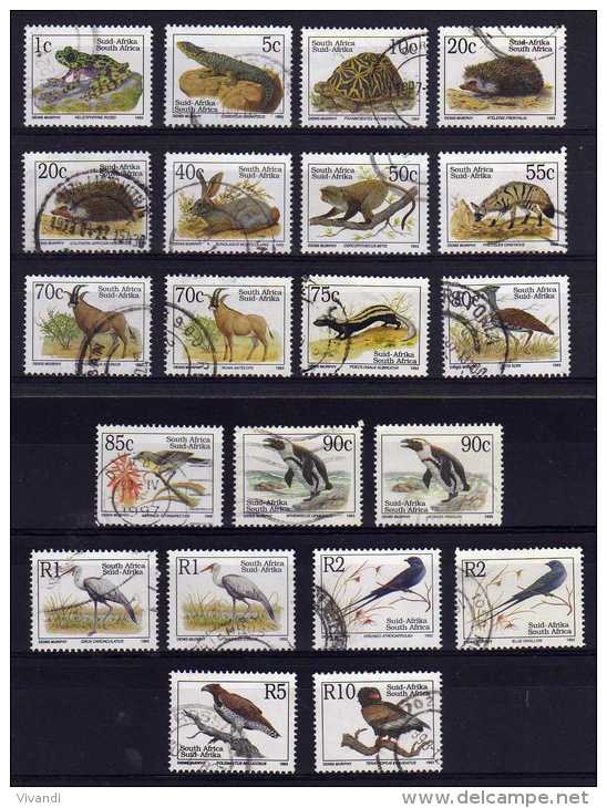 South Africa - 1993/97 - Endangered Fauna (Part Set) - Used - Oblitérés