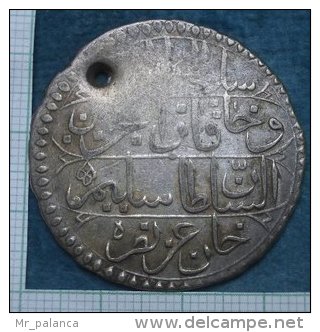 M_p > Tunisia Impero Ottomano Selim III Piastra 1217 ( 1802 ) Peso 15,3 Grammi BILLON ( Lega Argento / Rame ) - Tunesië