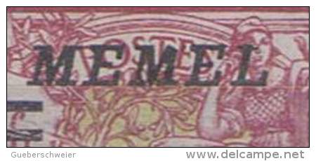 MEM 41 - MEMEL Mersons N° 62 Belle Variété Avec Pli Accordéon Et 2e "M" De MEMEL Cassé Neuf* - Neufs