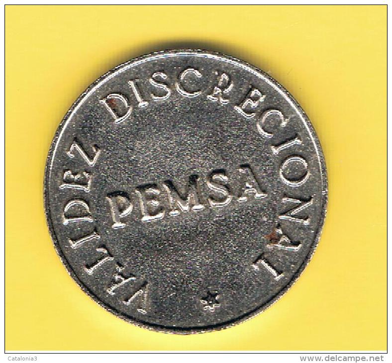 FICHAS - MEDALLAS // Token - Medal ~~  PEMSA # Poble Espanyol # BARCELONA  25 Mm - Firma's